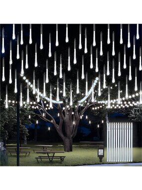 12.2 inch 12 Tubes 288 LEDs Christmas Snow Falling Icicle LED String Light